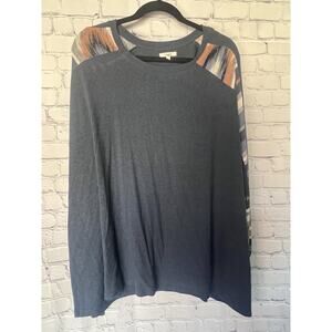 Maurice’s Blue Plus Size Pullover Blouse Size 3x